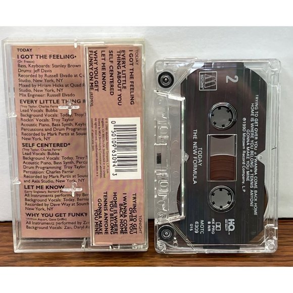 The New Formula Today Cassette Tape R&B Soul 1990 - Picture 2 of 4